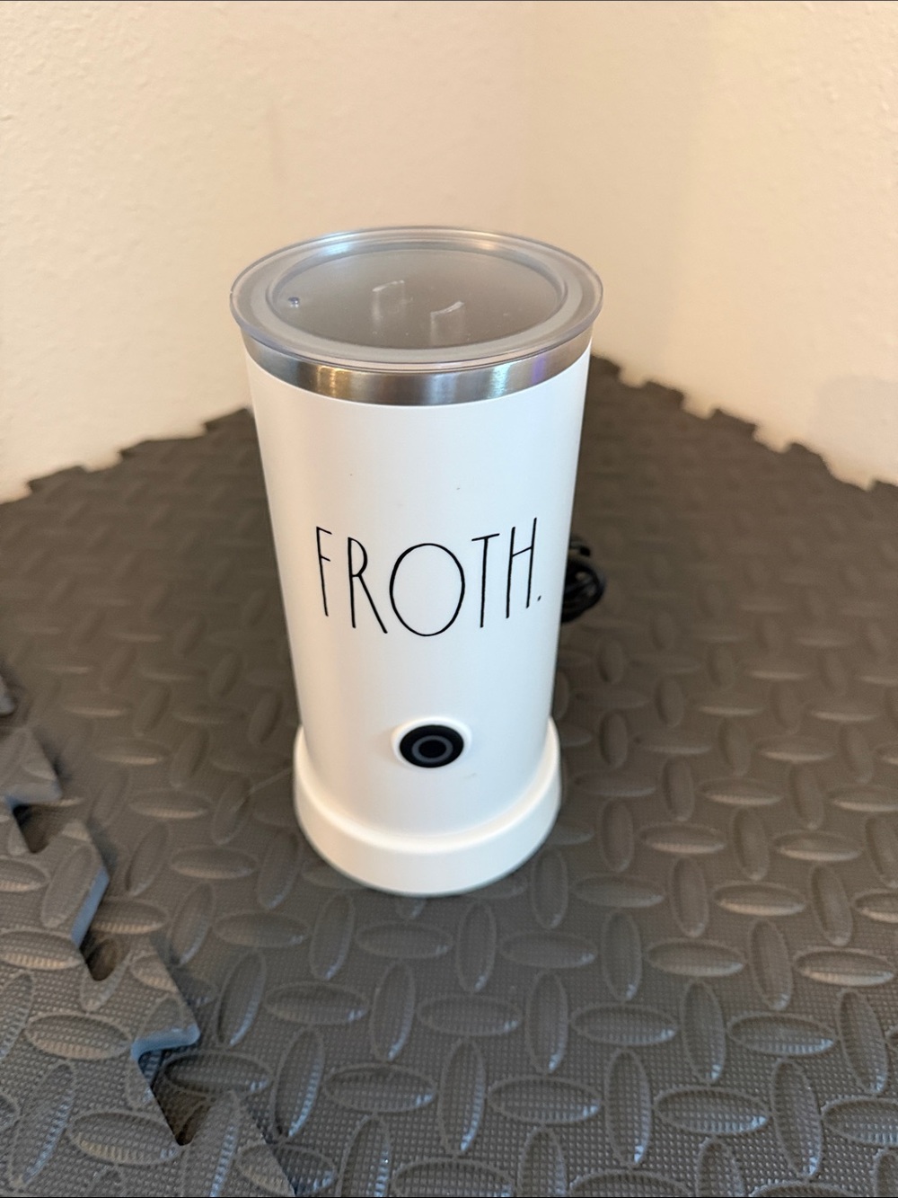 Rae Dunn Froth Electric Milk Frother - White